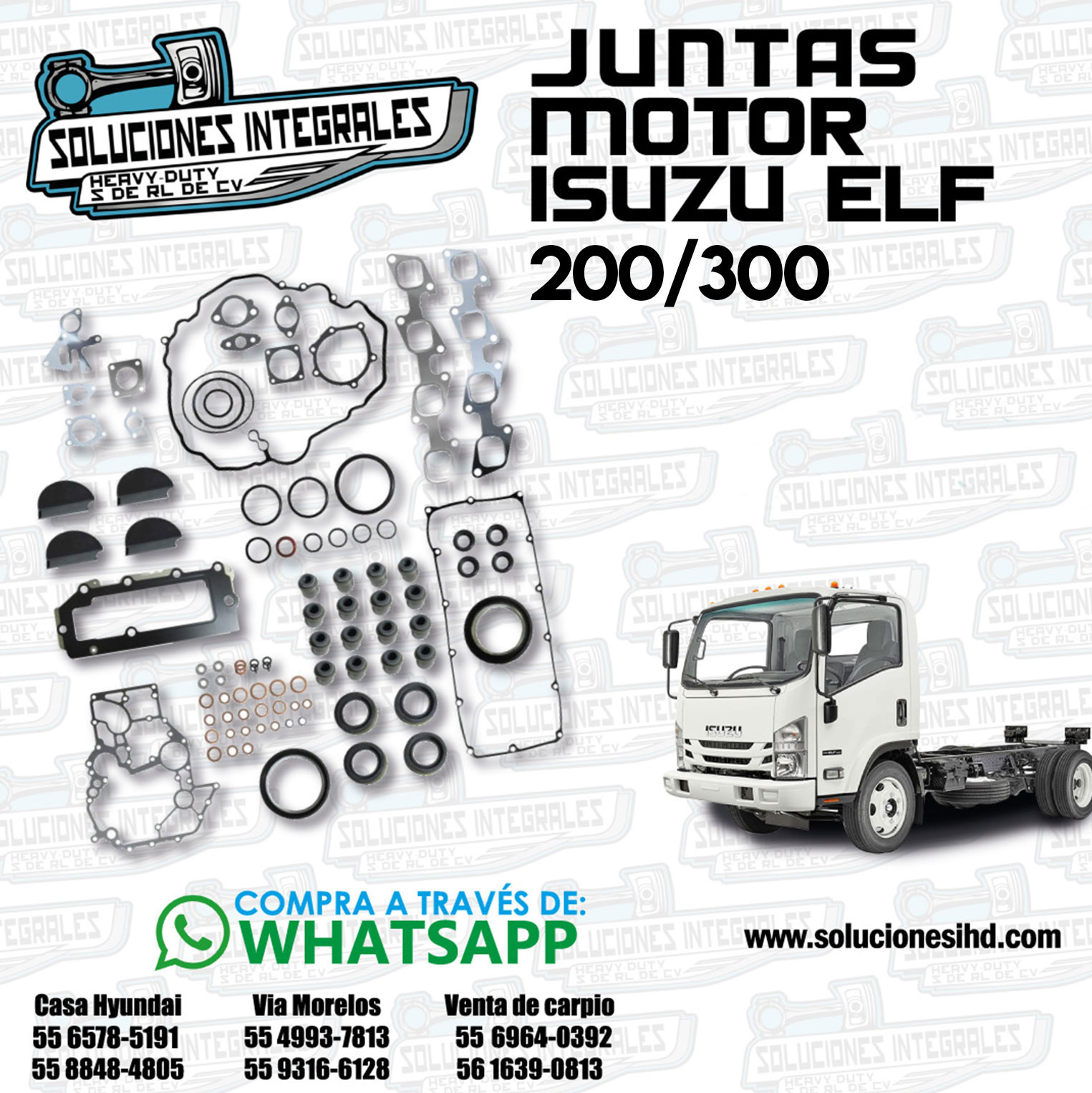 JUNTAS-MOTOR-ISUZU-ELF-200-300