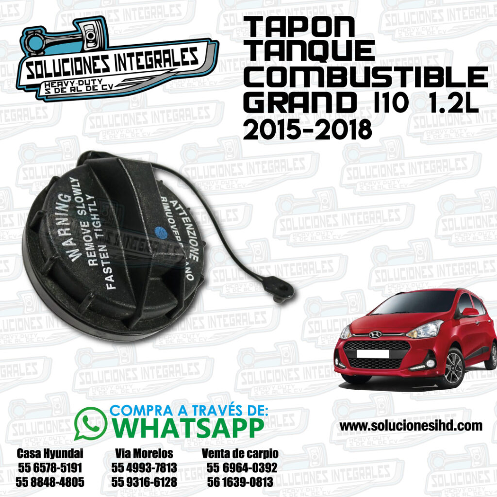 TAPON TANQUE GASOLINA GRAND I10 1.2L 2015-2018 – Soluciones IHD