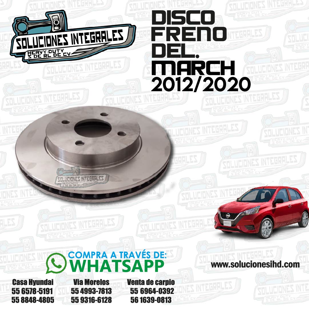 DISCO FRENO MARCH 12-20-01