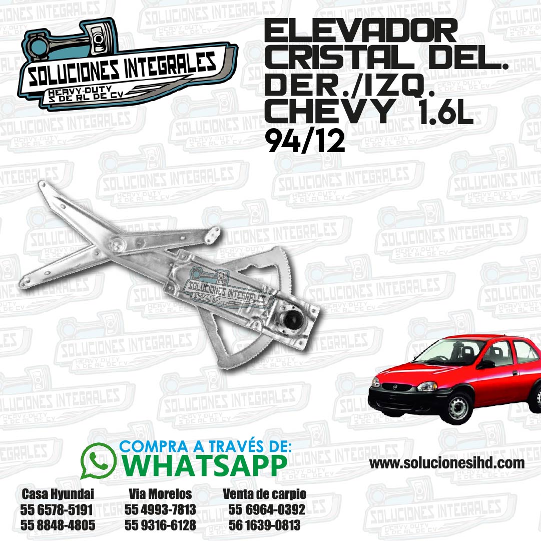 ELEVADOR CRISTAL DEL-IZQ 4P CHEVY 94-12-01