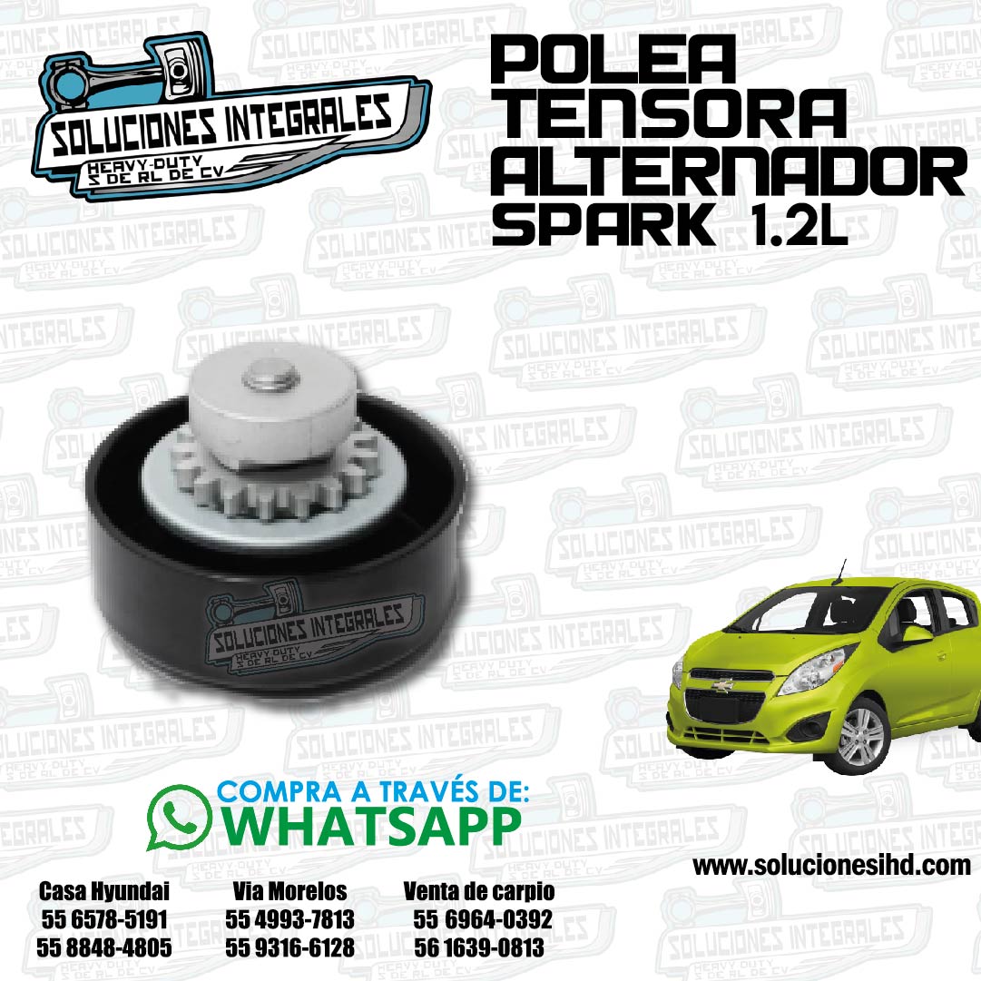 POLEA TENSORA ALTERNADOR SPARK 1.2L 11-1-01