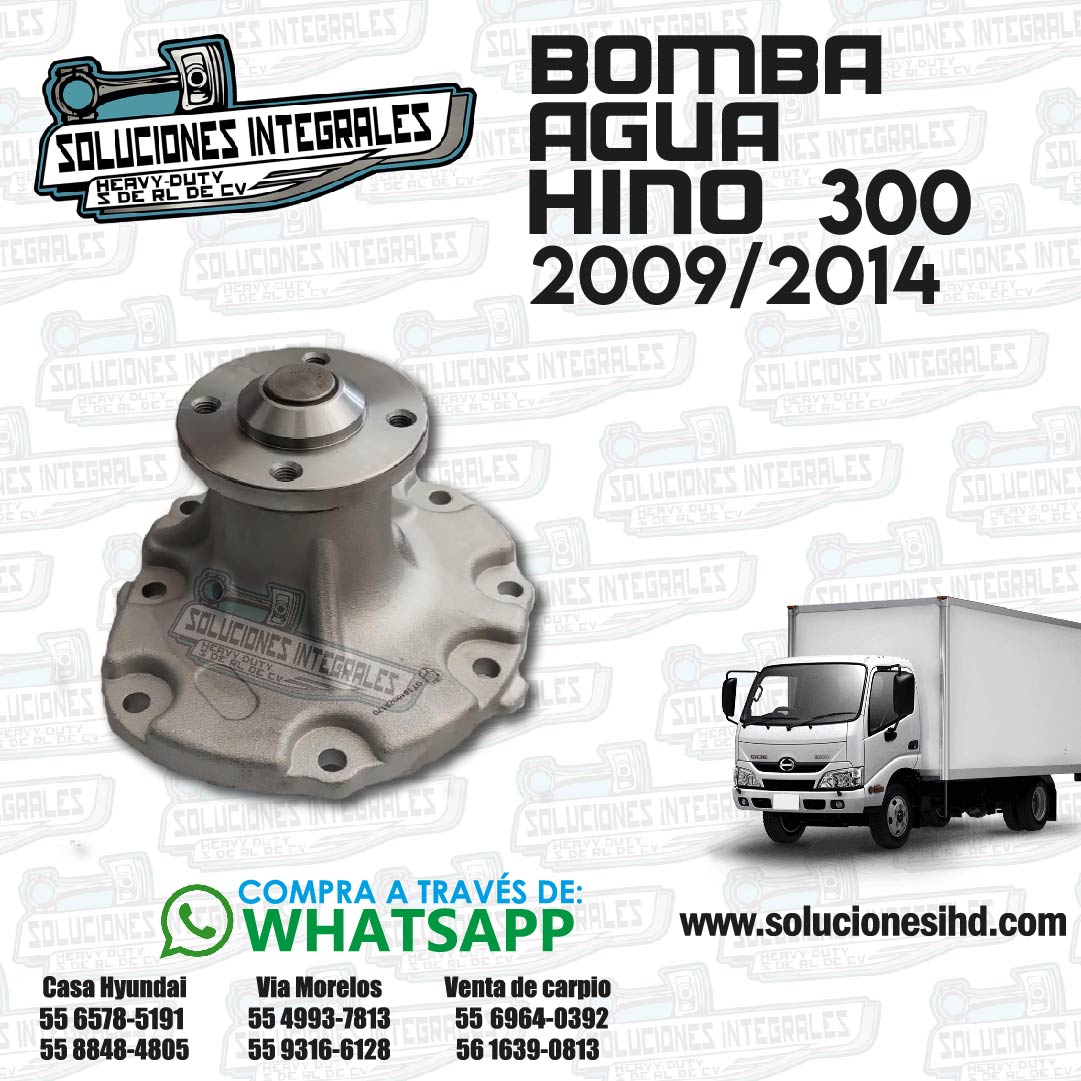 BOMBA AGUA HINO 300 N04C 09-14-01