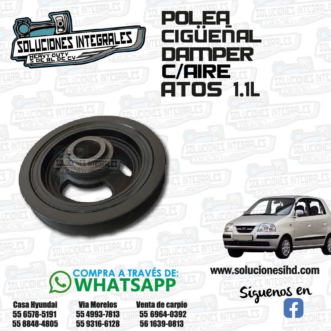 POLEA CIGUEÑAL DAMPER C-AIRE ATOS-01
