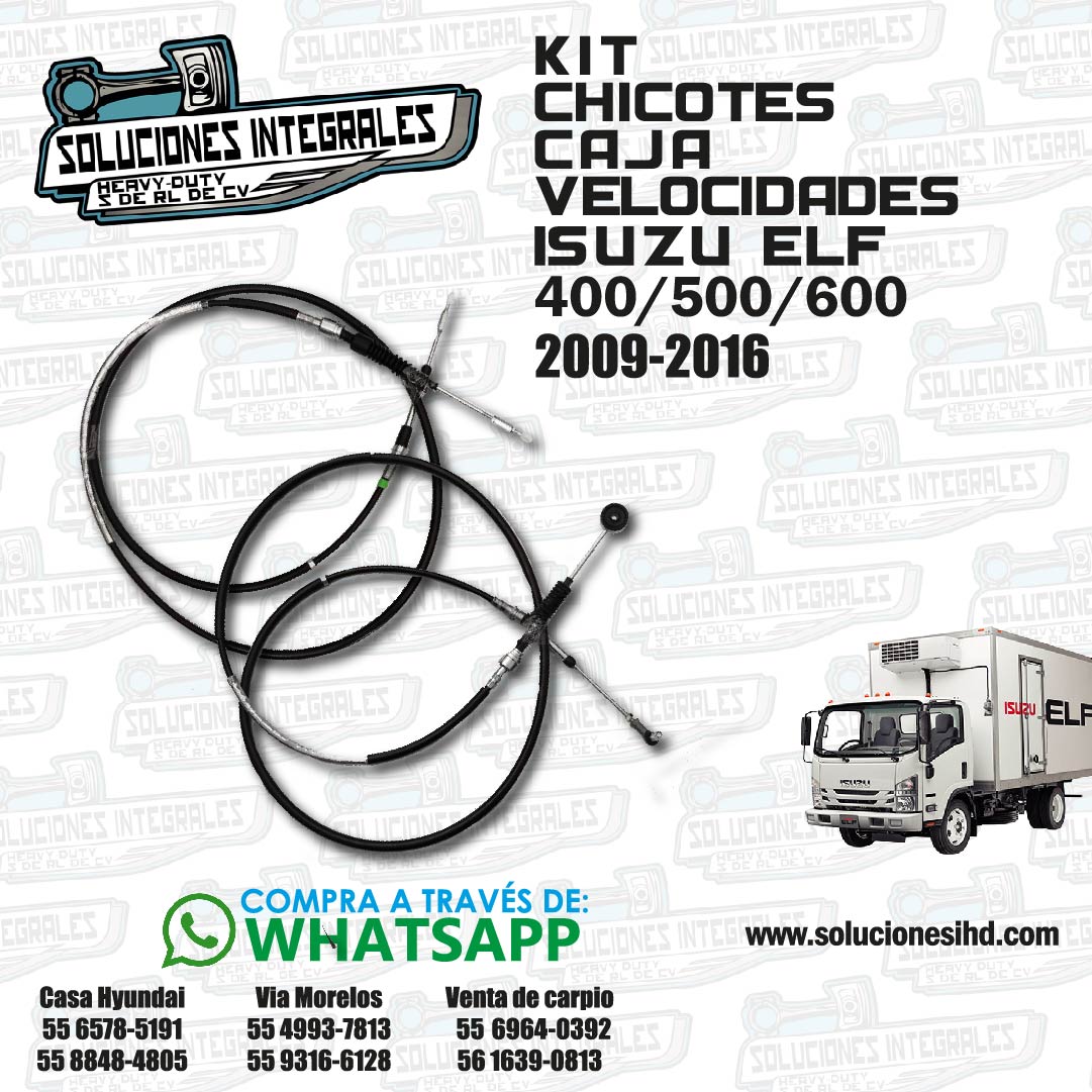 KIT CHICOTE-CAJA-VELOCIDADES-ISUZU-ELF-400 09-16-01