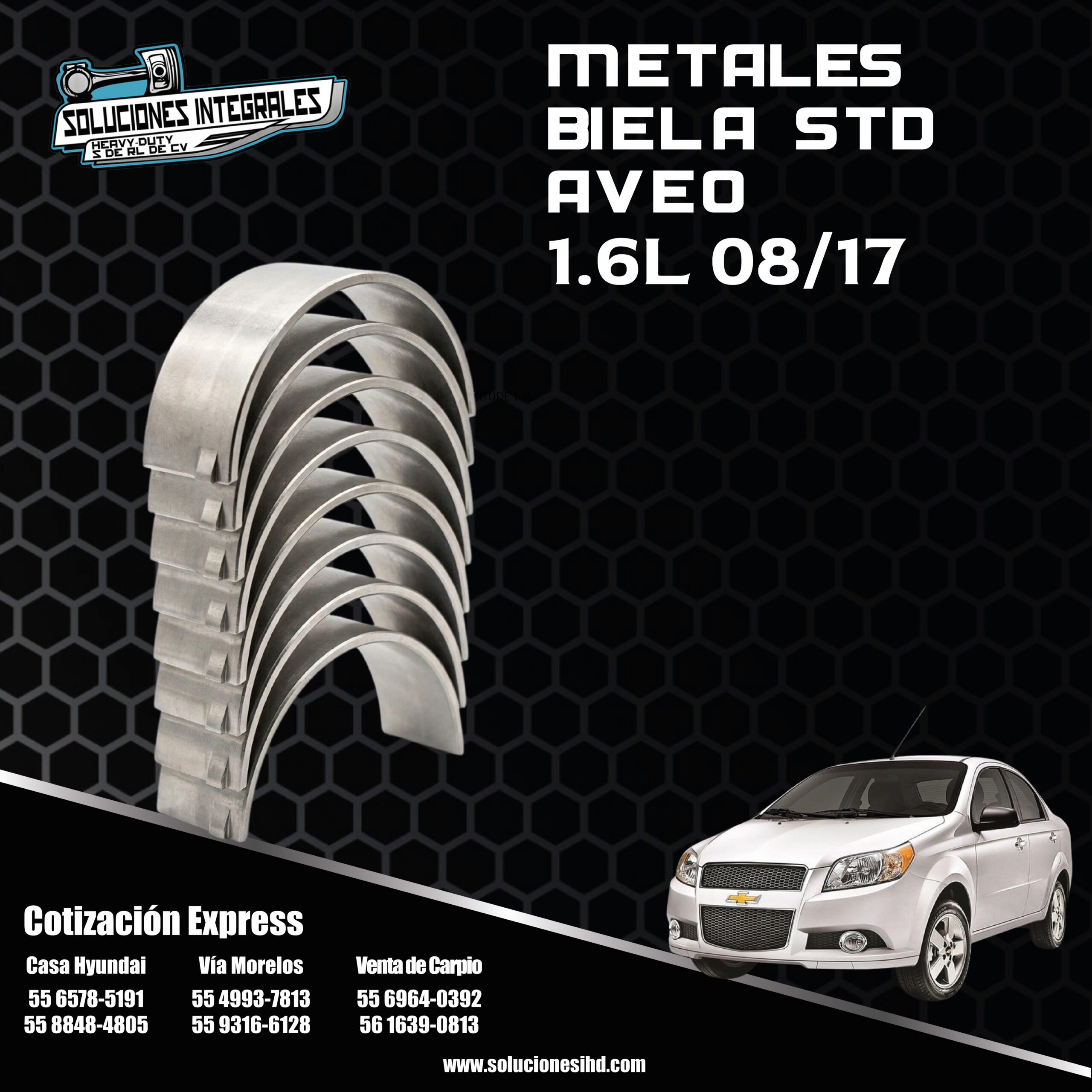METALES BIELA STD AVEO 16